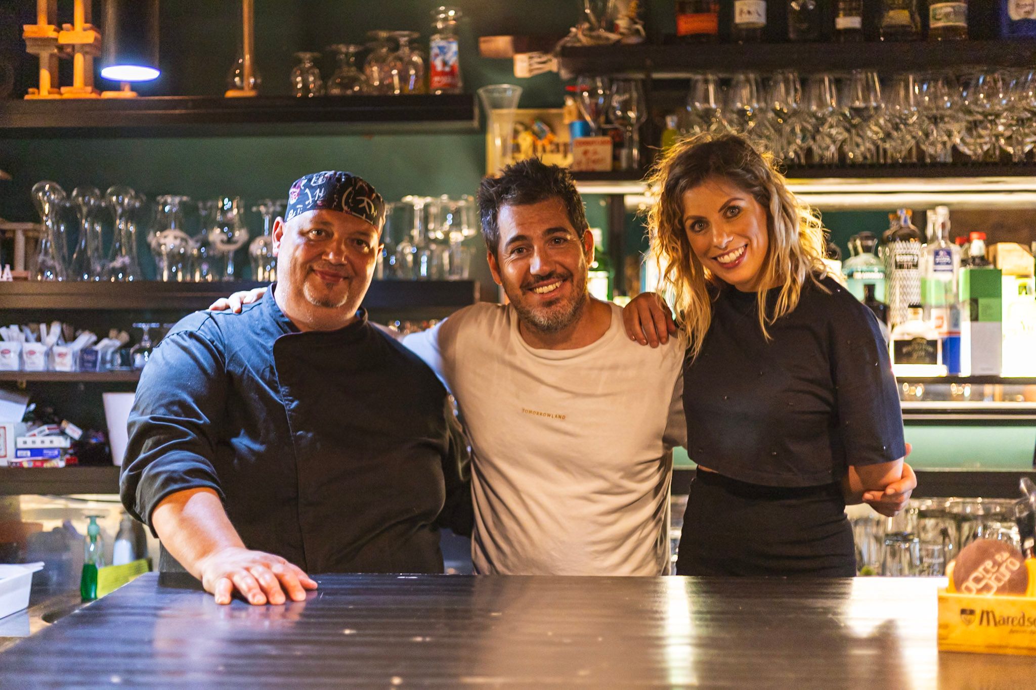 Il team dell'Oste Scuro: Ciccio, Marco e Alessia